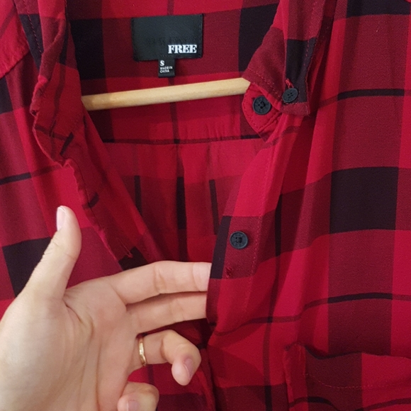 (Aritzia) Wilfred Free checked shirt S - Picture 6 of 7